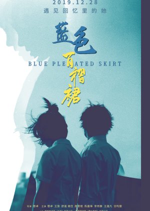 Blue Pleated Skirt 2019 (China)
